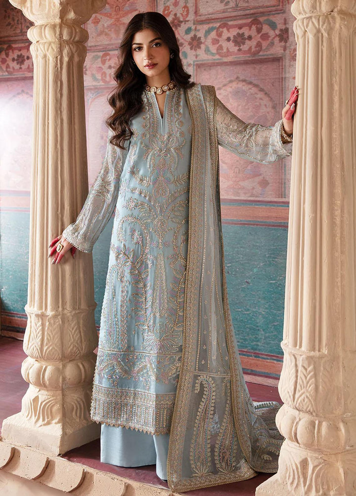 Shehnai by Afrozeh Embroidered Chiffon Suits Unstitched 3 Piece AF23WF Roop - Wedding Formal Collection