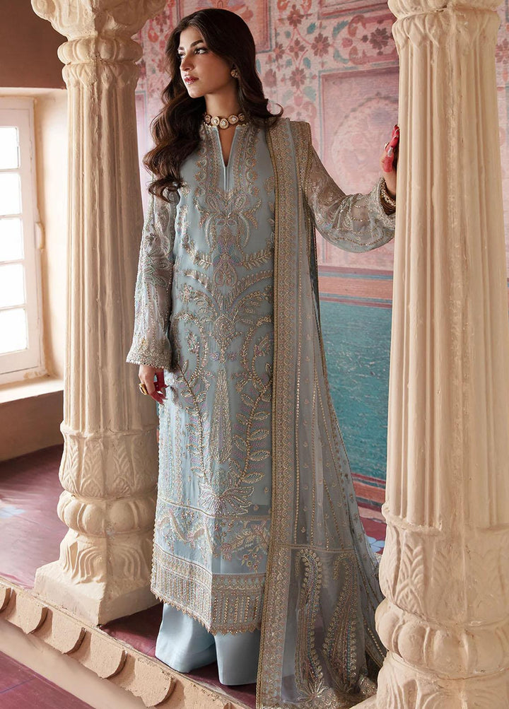Shehnai by Afrozeh Embroidered Chiffon Suits Unstitched 3 Piece AF23WF Roop - Wedding Formal Collection