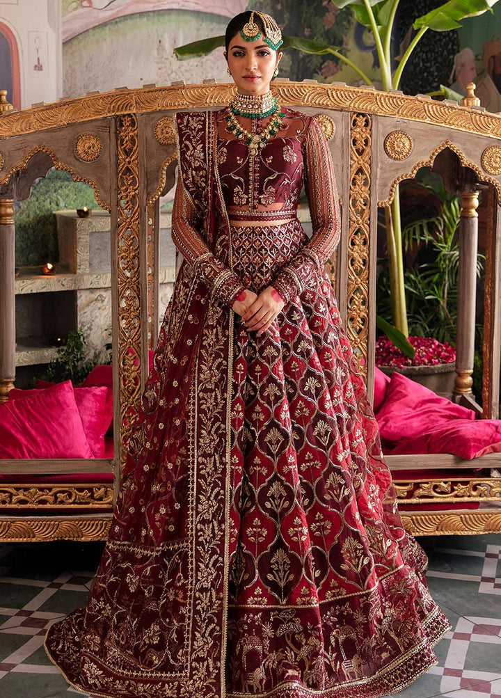 Shehnai by Afrozeh Embroidered Net Suits Unstitched 3 Piece AF23WF Tabeer - Wedding Formal Collection