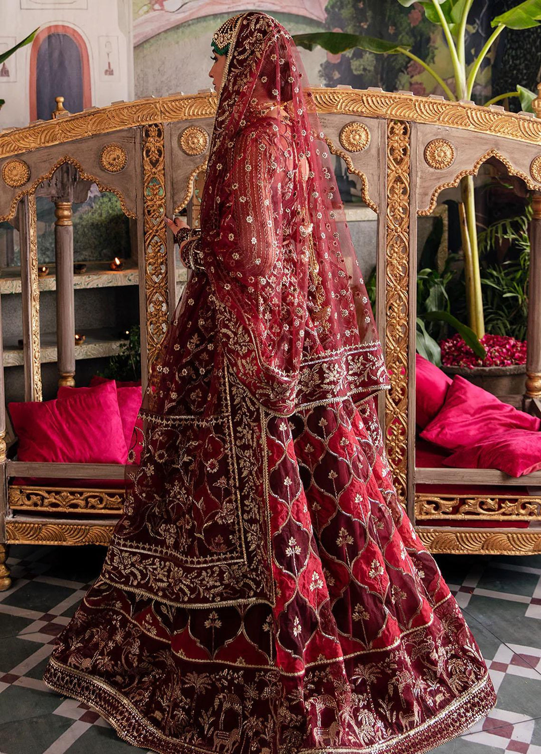 Shehnai by Afrozeh Embroidered Net Suits Unstitched 3 Piece AF23WF Tabeer - Wedding Formal Collection