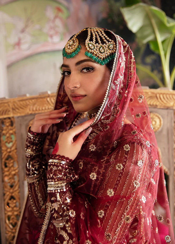 Shehnai by Afrozeh Embroidered Net Suits Unstitched 3 Piece AF23WF Tabeer - Wedding Formal Collection