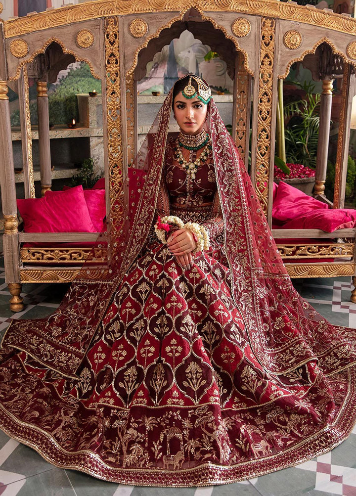 Shehnai by Afrozeh Embroidered Net Suits Unstitched 3 Piece AF23WF Tabeer - Wedding Formal Collection