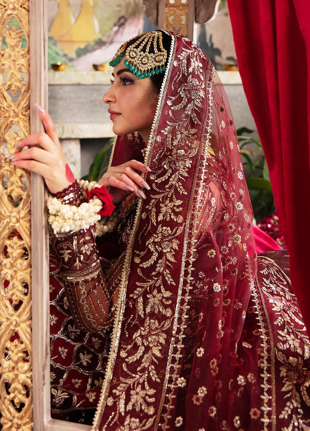 Shehnai by Afrozeh Embroidered Net Suits Unstitched 3 Piece AF23WF Tabeer - Wedding Formal Collection