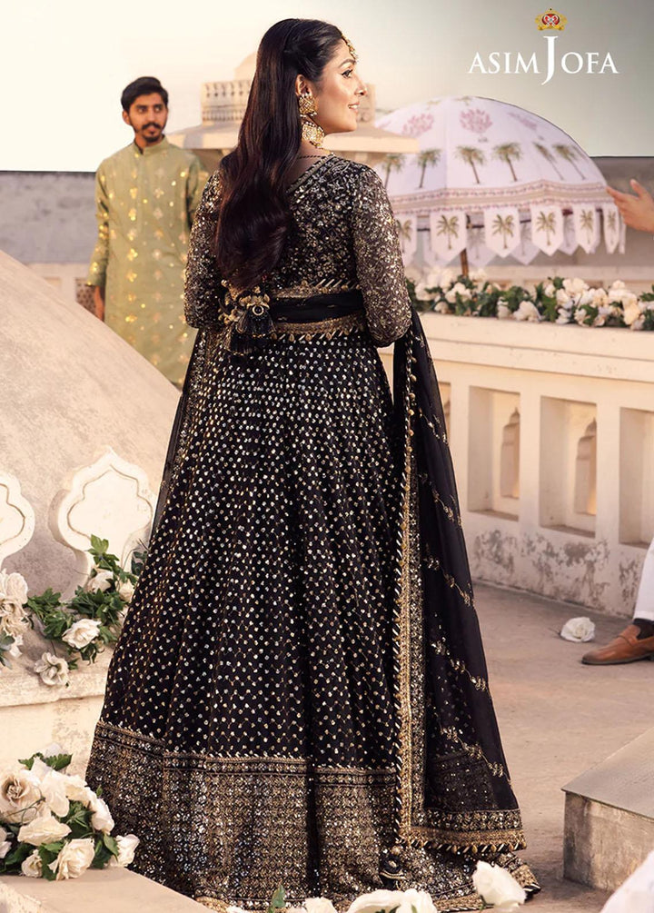 Shehnai By Asim Jofa Embroidered Chiffon Suits Unstitched 3 Piece AJ24SH AJSH-01 - Festive Collection