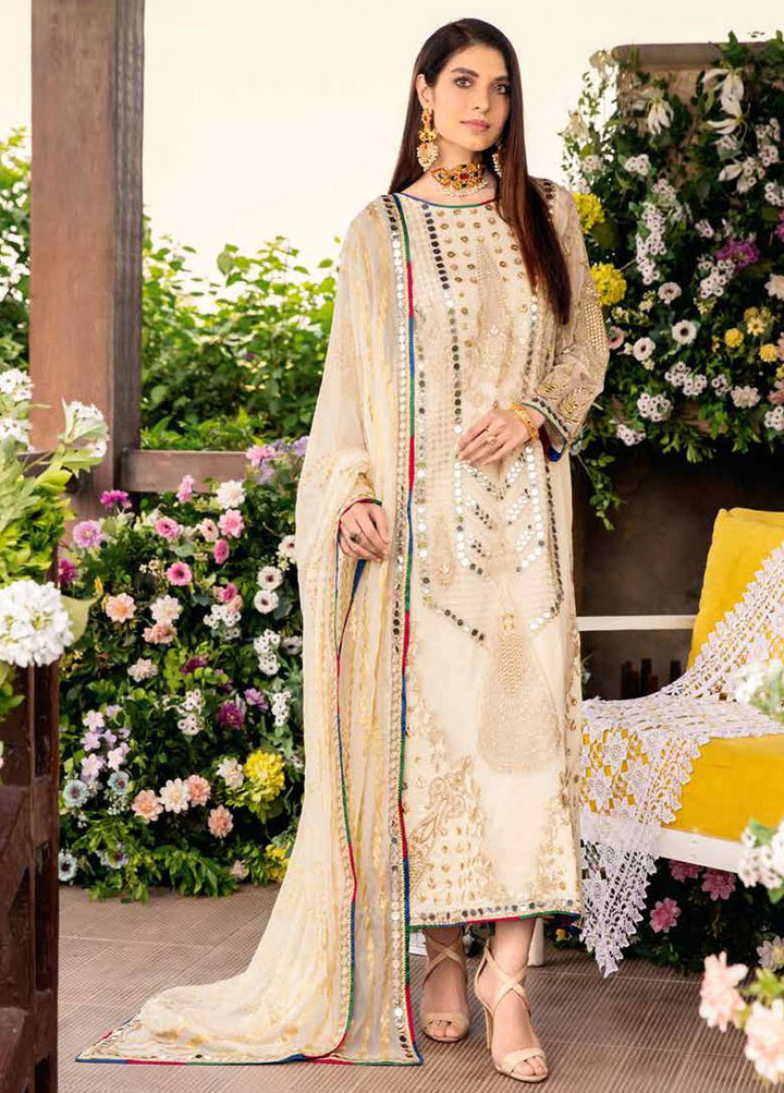 Shehnai By Charizma Embroidered Chiffon Suits Unstitched 4 Piece CRZ23S CPC-02 - Premium Collection