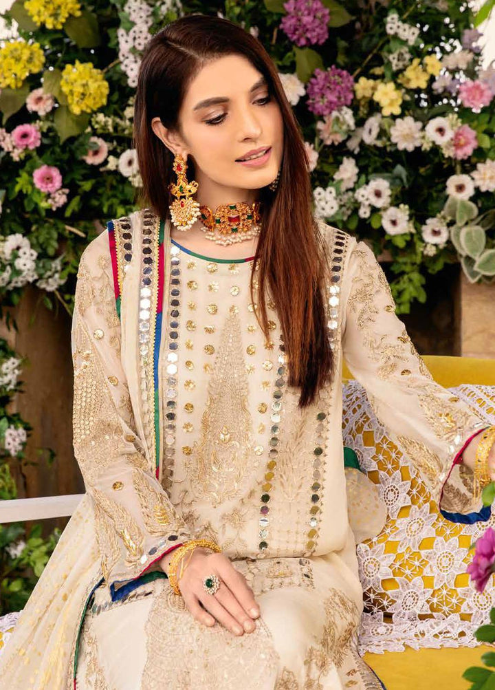 Shehnai By Charizma Embroidered Chiffon Suits Unstitched 4 Piece CRZ23S CPC-02 - Premium Collection