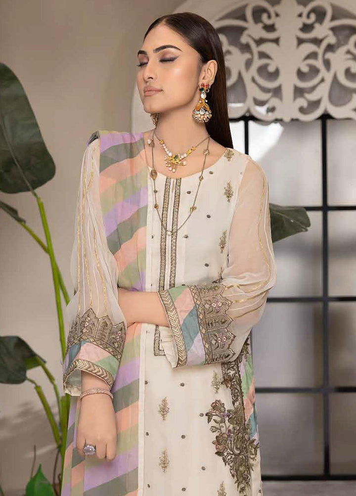 Shehnai By Charizma Embroidered Chiffon Suits Unstitched 4 Piece CRZ23S CPC-05 - Premium Collection