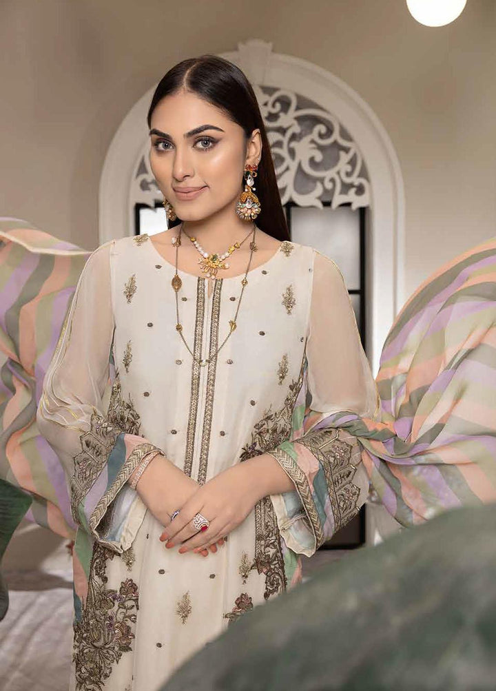 Shehnai By Charizma Embroidered Chiffon Suits Unstitched 4 Piece CRZ23S CPC-05 - Premium Collection