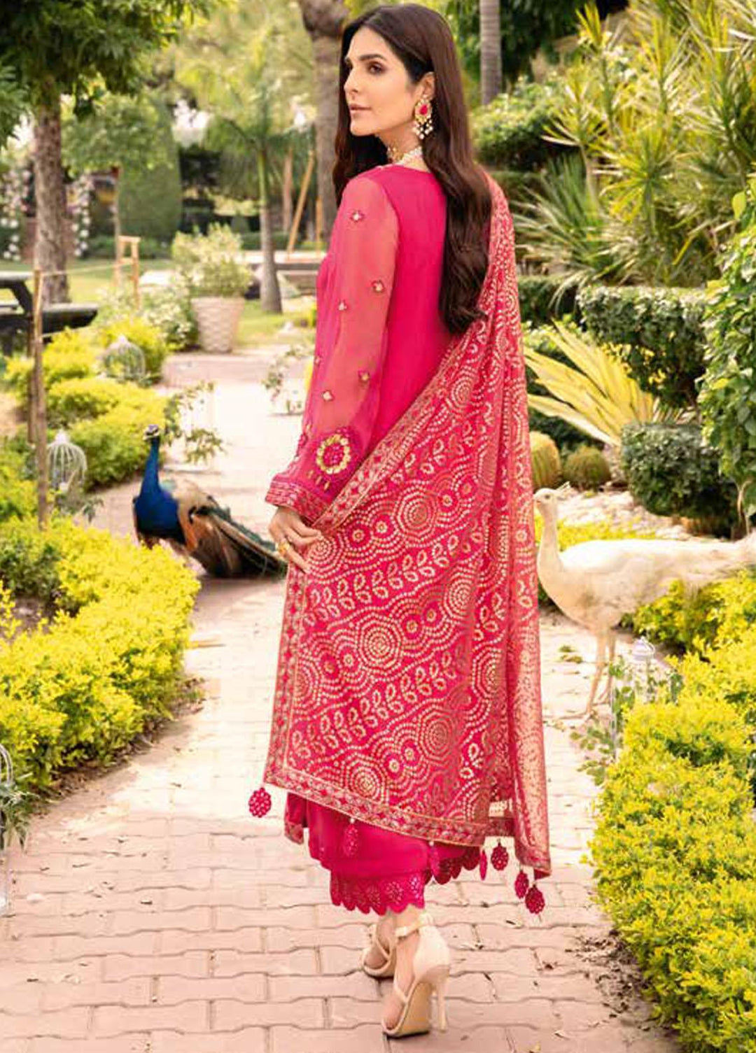 Shehnai By Charizma Embroidered Chiffon Suits Unstitched 4 Piece CRZ23S CPC-06 - Premium Collection