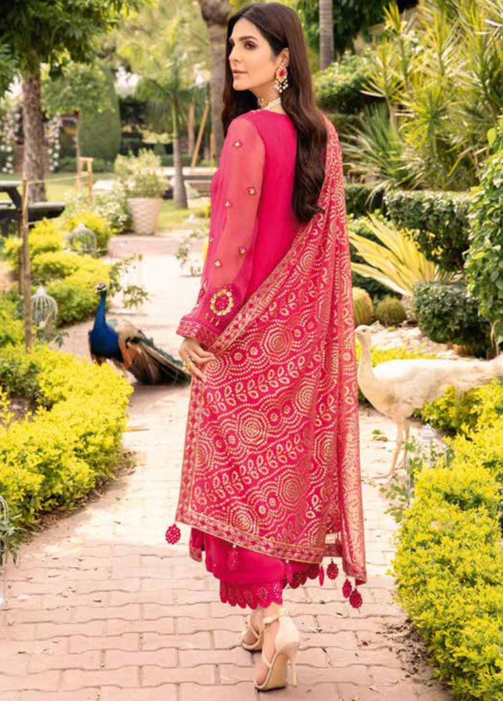 Shehnai By Charizma Embroidered Chiffon Suits Unstitched 4 Piece CRZ23S CPC-06 - Premium Collection