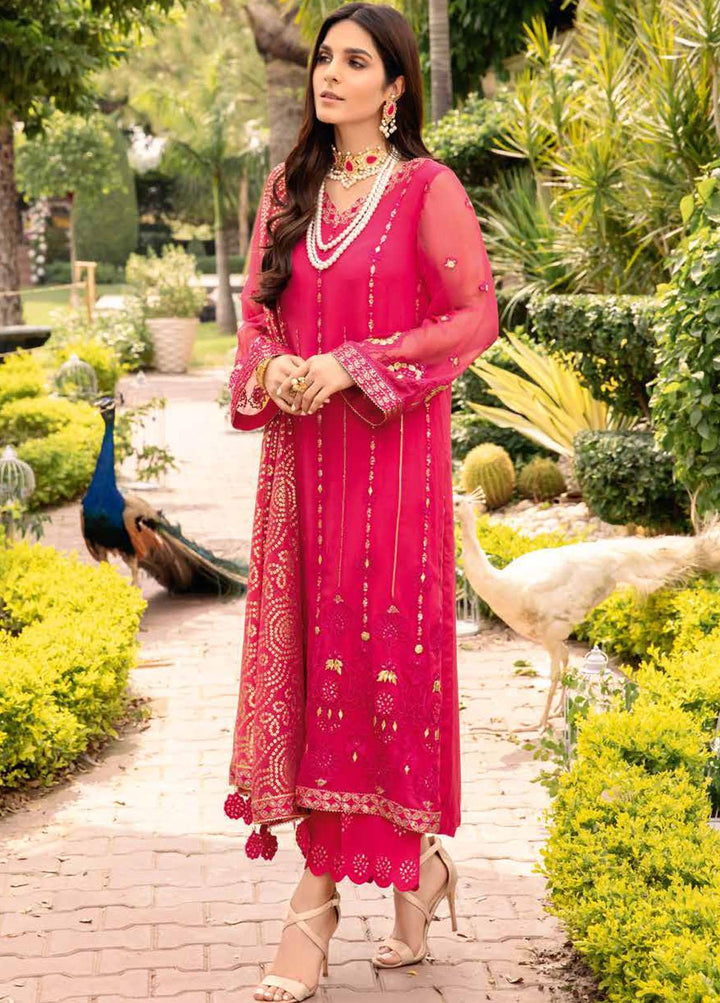 Shehnai By Charizma Embroidered Chiffon Suits Unstitched 4 Piece CRZ23S CPC-06 - Premium Collection