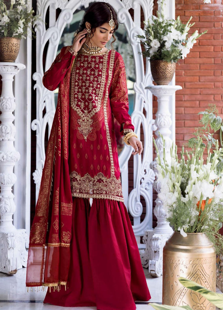 Shehnai by Motifz Embroidered Jacquard Suits Unstitched 3 Piece MT22SH MWU0 3134-999-Zohra - Wedding Collection