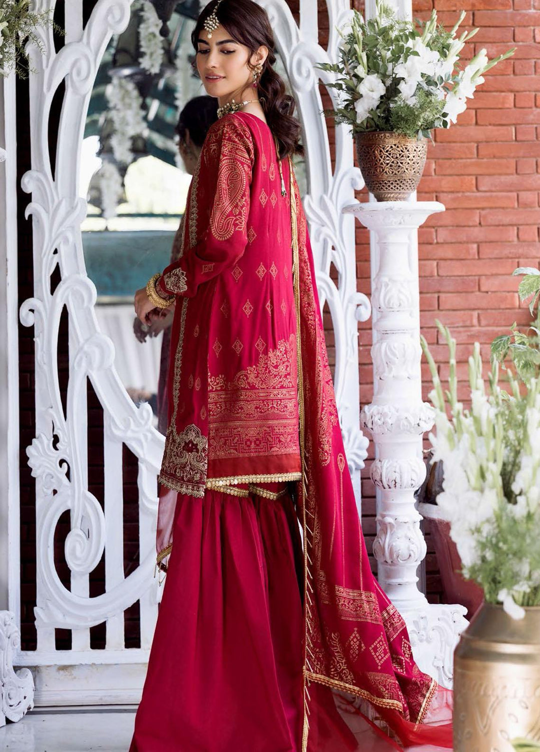 Shehnai by Motifz Embroidered Jacquard Suits Unstitched 3 Piece MT22SH MWU0 3134-999-Zohra - Wedding Collection