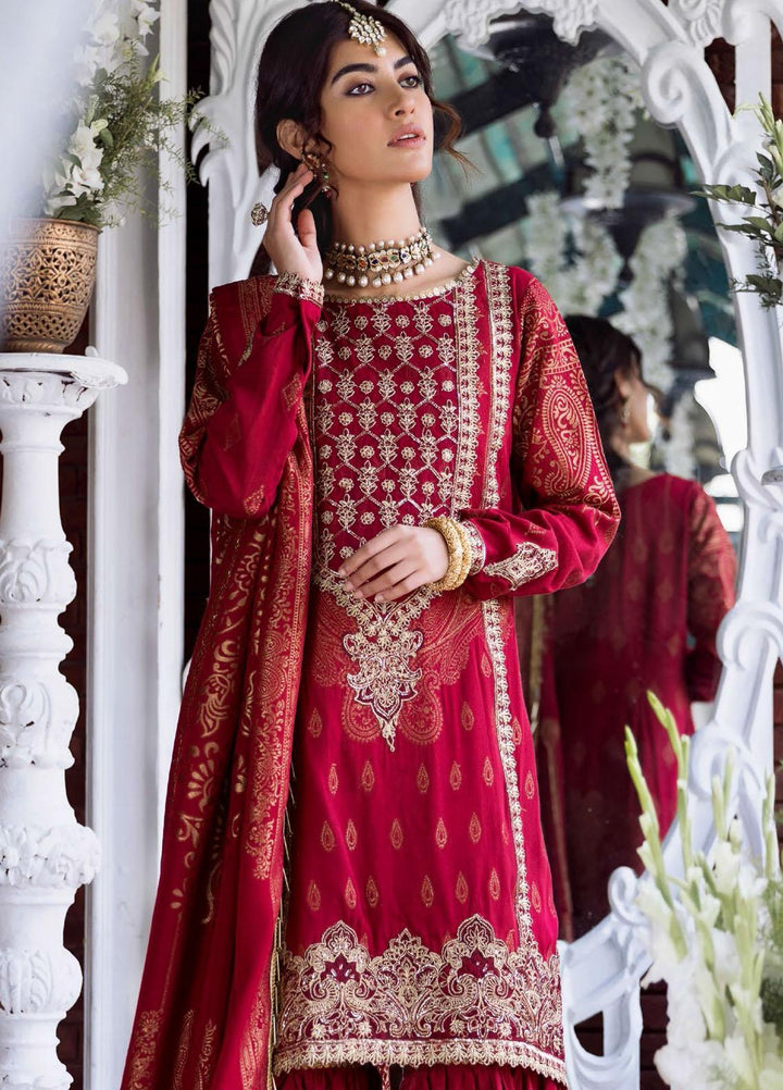 Shehnai by Motifz Embroidered Jacquard Suits Unstitched 3 Piece MT22SH MWU0 3134-999-Zohra - Wedding Collection