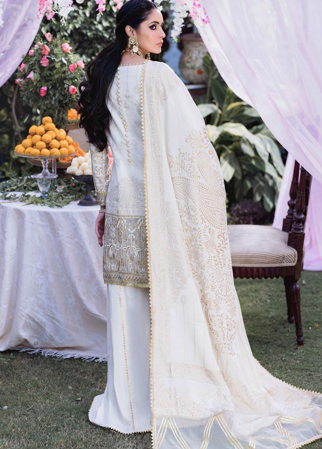 Shehnai by Motifz Embroidered Jacquard Suits Unstitched 3 Piece MT22SH MWU0 3135-999-Zever - Wedding Collection