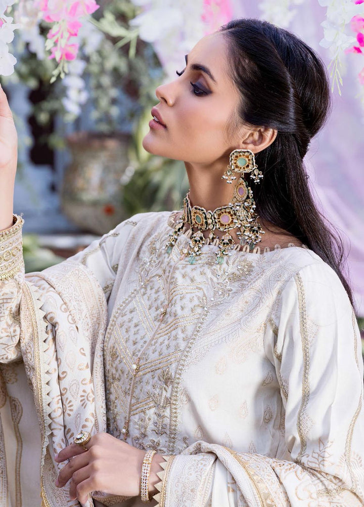 Shehnai by Motifz Embroidered Jacquard Suits Unstitched 3 Piece MT22SH MWU0 3135-999-Zever - Wedding Collection