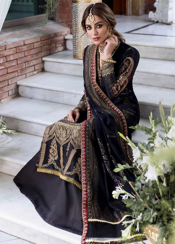 Shehnai by Motifz Embroidered Jacquard Suits Unstitched 3 Piece MT22SH MWU0 3137-999-Rani - Wedding Collection