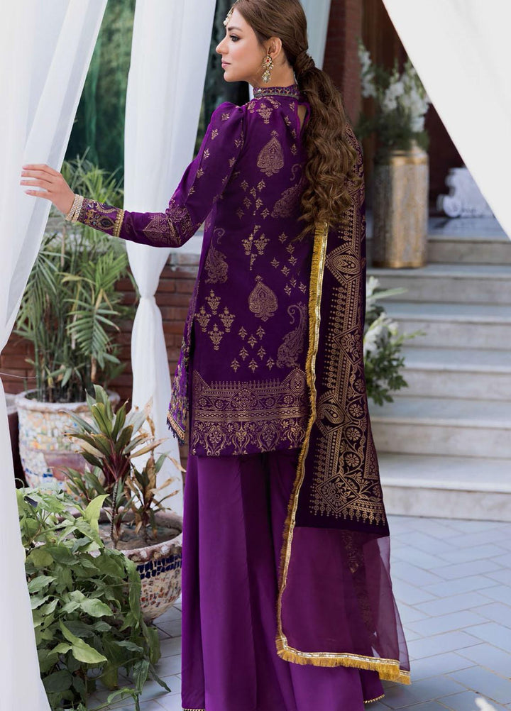 Shehnai by Motifz Embroidered Jacquard Suits Unstitched 3 Piece MT22SH MWU0 3140-999-Balsam - Wedding Collection