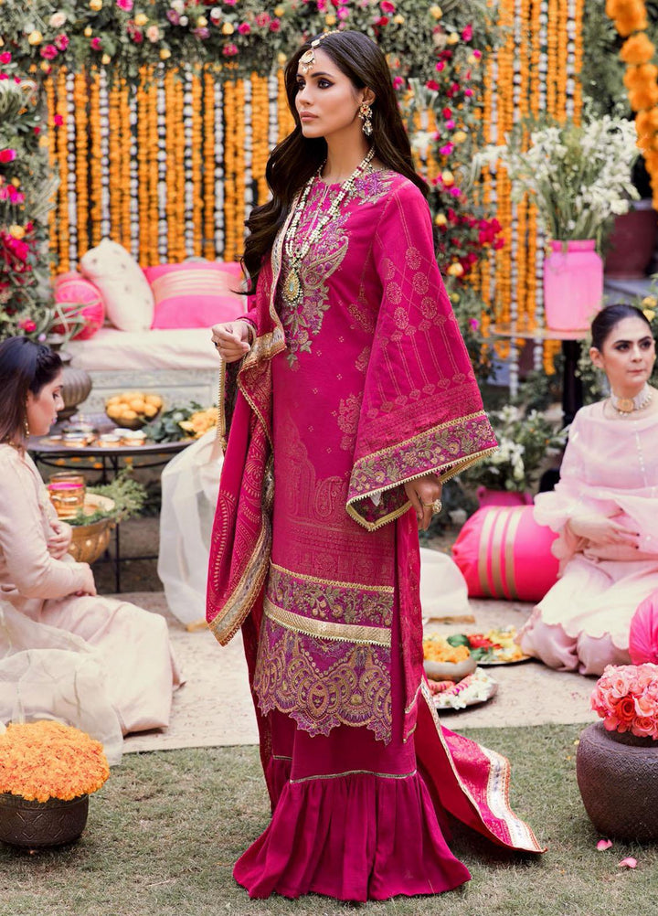 Shehnai by Motifz Embroidered Jacquard Suits Unstitched 3 Piece MT22SH MWU0 3141-999-Motia - Wedding Collection