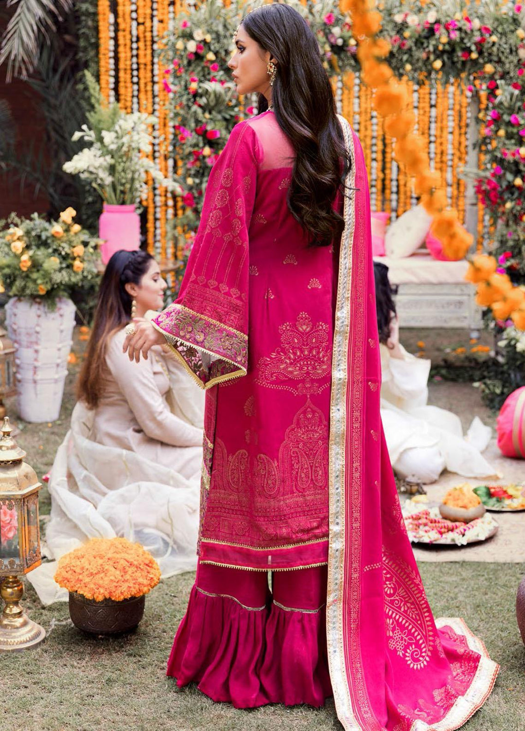 Shehnai by Motifz Embroidered Jacquard Suits Unstitched 3 Piece MT22SH MWU0 3141-999-Motia - Wedding Collection