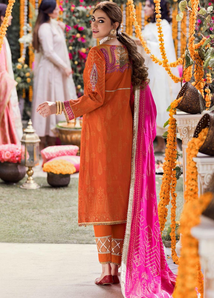 Shehnai by Motifz Embroidered Jacquard Suits Unstitched 3 Piece MT22SH MWU0 3142-999-Bano - Wedding Collection