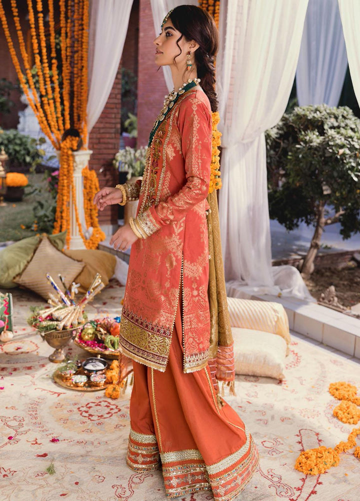 Shehnai by Motifz Embroidered Jacquard Suits Unstitched 3 Piece MT22SH MWU0 3144-999-Chandni - Wedding Collection