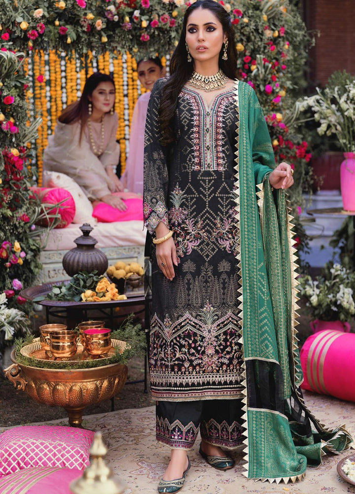 Shehnai by Motifz Embroidered Jacquard Suits Unstitched 3 Piece MT22SH MWU0 3145-999-Rubi - Wedding Collection