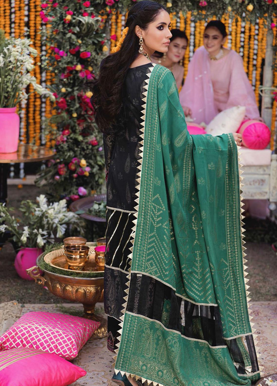 Shehnai by Motifz Embroidered Jacquard Suits Unstitched 3 Piece MT22SH MWU0 3145-999-Rubi - Wedding Collection