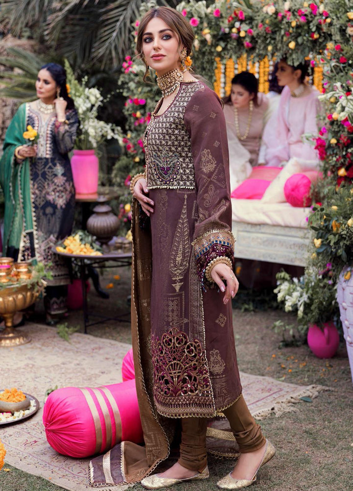 Shehnai by Motifz Embroidered Jacquard Suits Unstitched 3 Piece MT22SH MWU0 3146-999-Laila - Wedding Collection
