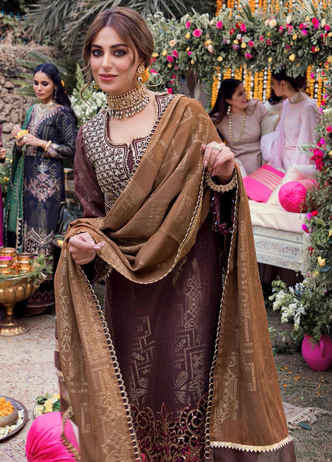 Shehnai by Motifz Embroidered Jacquard Suits Unstitched 3 Piece MT22SH MWU0 3146-999-Laila - Wedding Collection