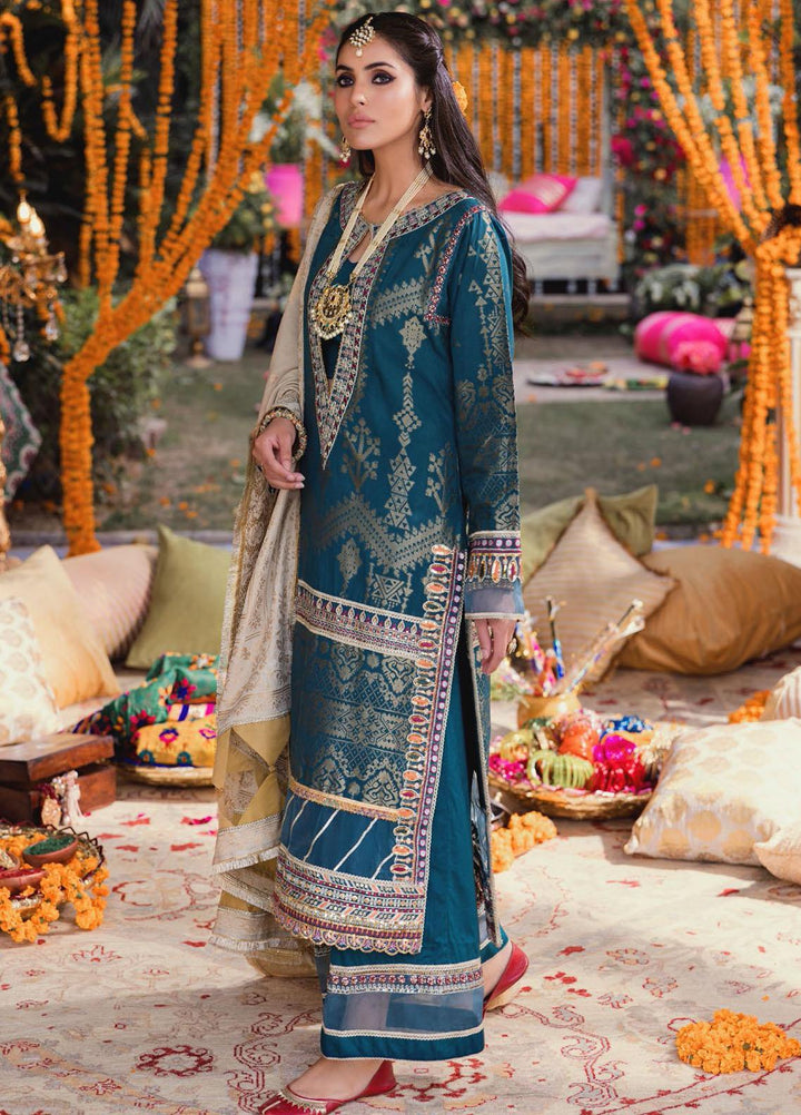 Shehnai by Motifz Embroidered Jacquard Suits Unstitched 3 Piece MT22SH MWU0 3147-999-Gulnar - Wedding Collection
