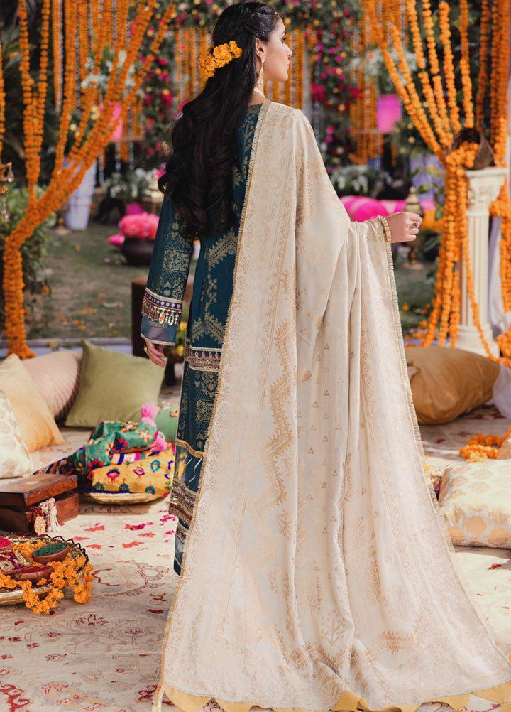 Shehnai by Motifz Embroidered Jacquard Suits Unstitched 3 Piece MT22SH MWU0 3147-999-Gulnar - Wedding Collection