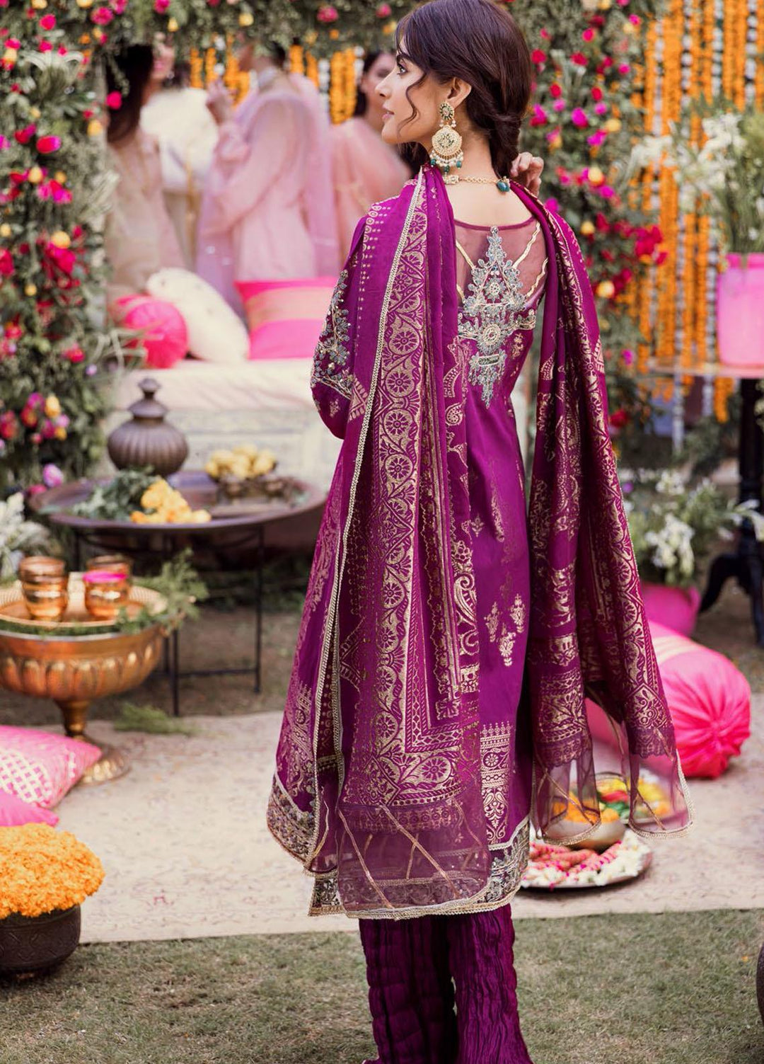 Shehnai by Motifz Embroidered Jacquard Suits Unstitched 3 Piece MT22SH MWU0 3150-999-Azra - Wedding Collection