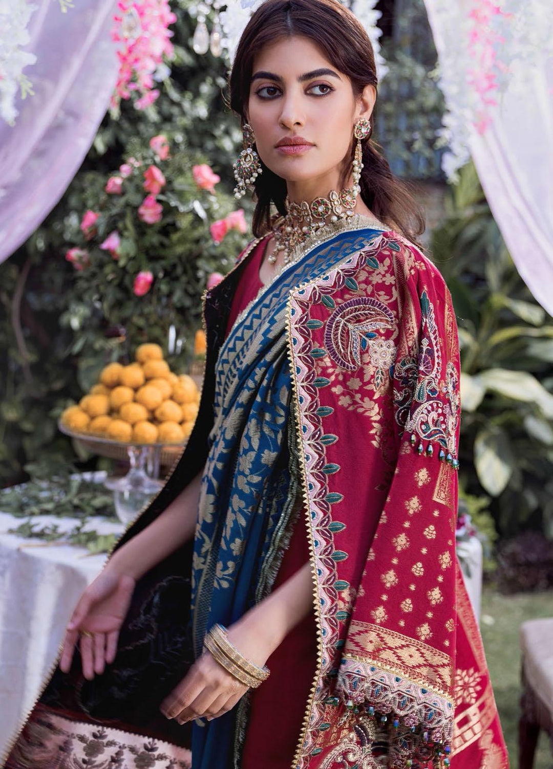 Shehnai by Motifz Embroidered Jacquard Suits Unstitched 3 Piece MT22SH MWU0 3151-999-Soha - Wedding Collection