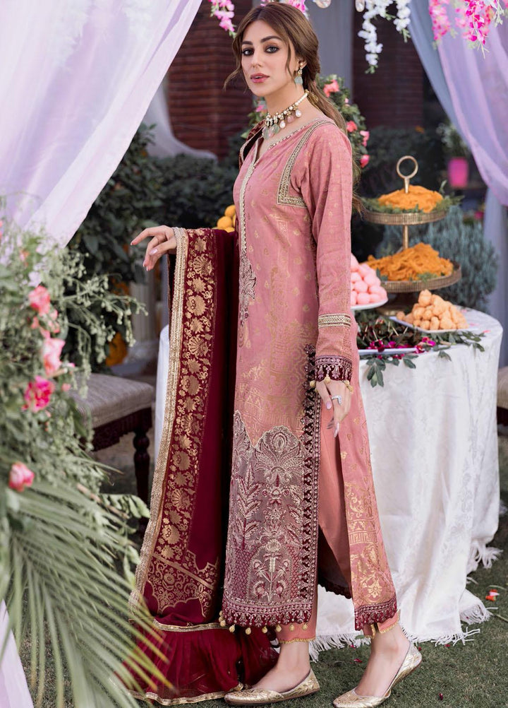 Shehnai by Motifz Embroidered Jacquard Suits Unstitched 3 Piece MT22SH MWU0 3153-999-Kiswa - Wedding Collection