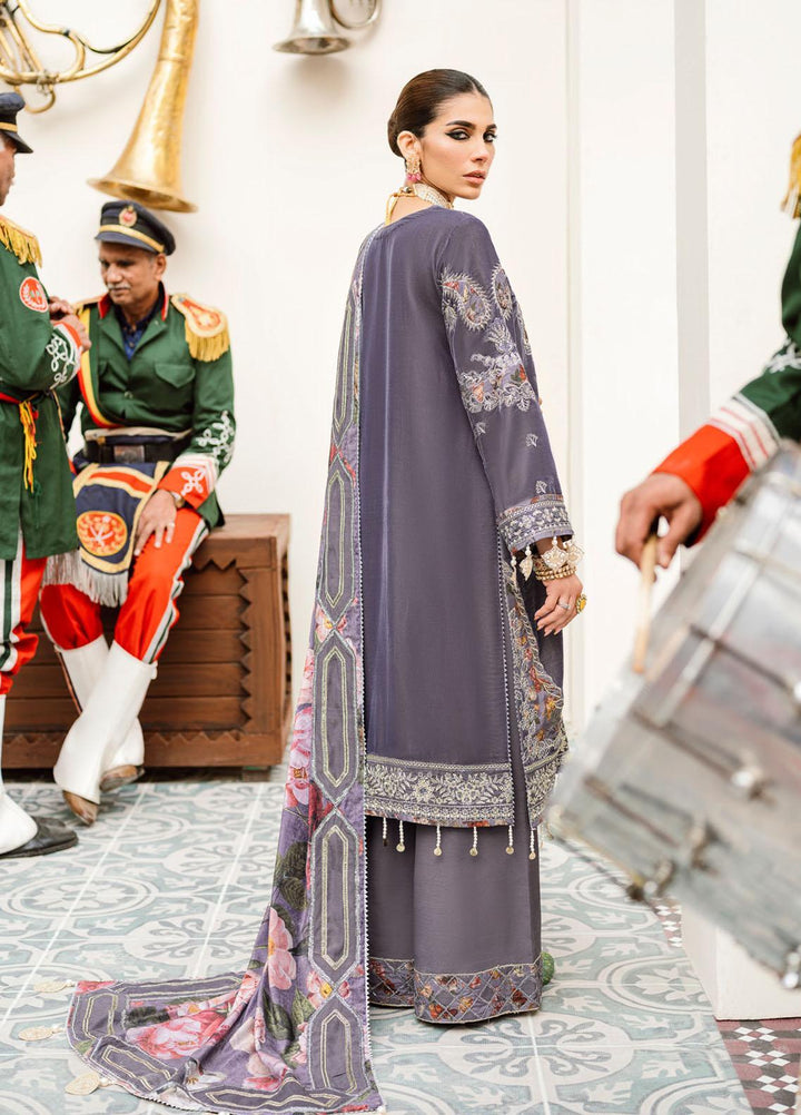 Shehnai By Nureh Embroidered Velvet Suits Unstitched 3 Piece NU22SH NV-22 - Luxury Velvet Collection