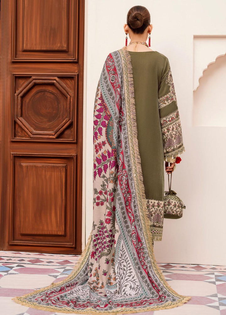 Shehnai By Nureh Embroidered Velvet Suits Unstitched 3 Piece NU22SH NV-24 - Luxury Velvet Collection