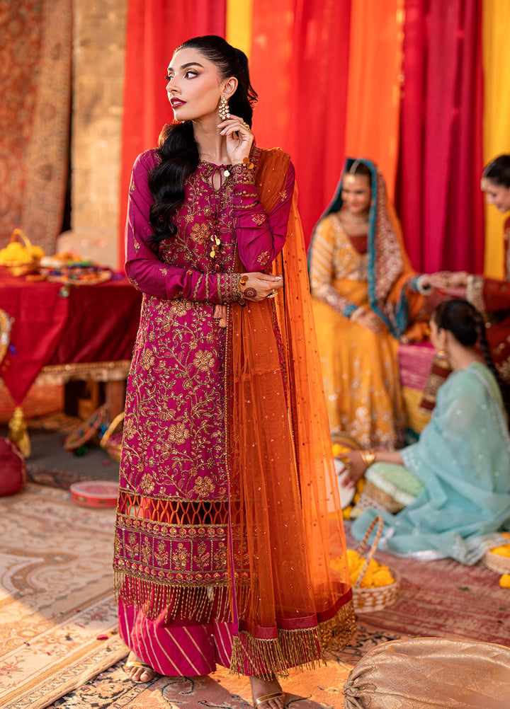 Shehnai by Salitex Embroidered Cotton Silk Suits Unstitched 3 Piece SUNW6NO013UT - Festive Collection