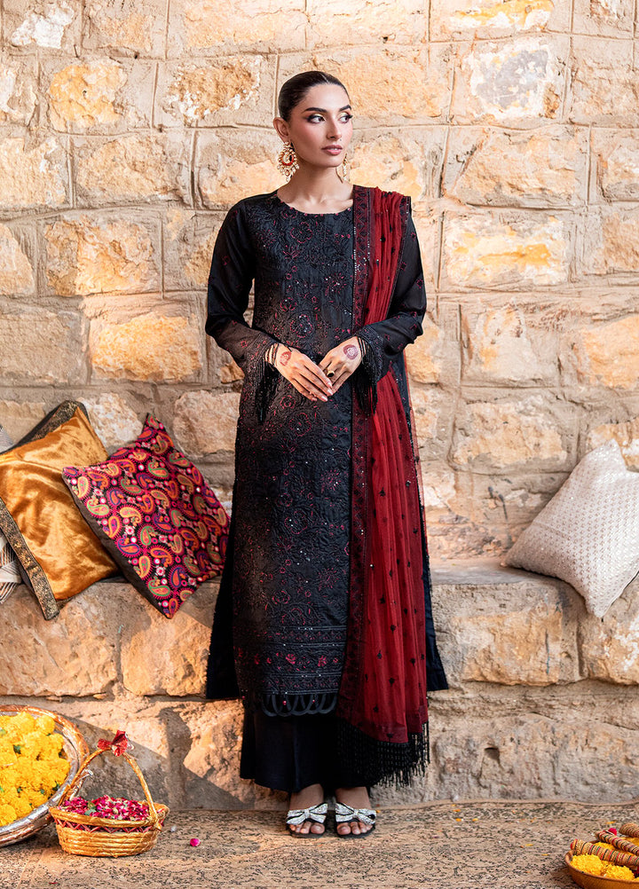 Shehnai by Salitex Embroidered Cotton Silk Suits Unstitched 3 Piece SUNW6NO017UT - Festive Collection