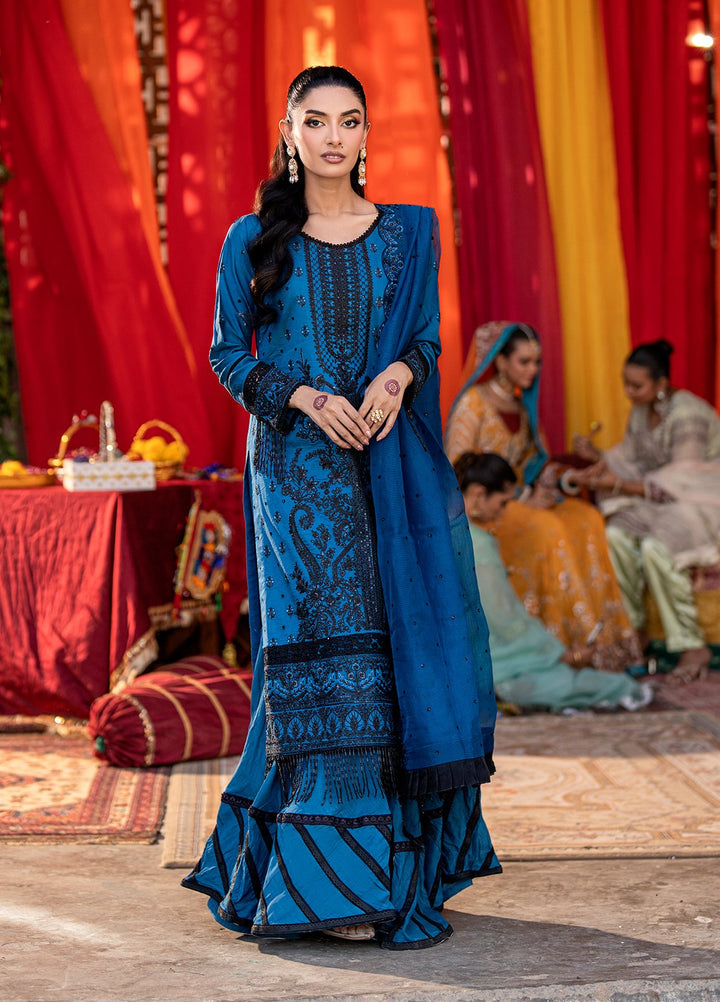 Shehnai by Salitex Embroidered Cotton Silk Suits Unstitched 3 Piece SUNW6NO018UT - Festive Collection