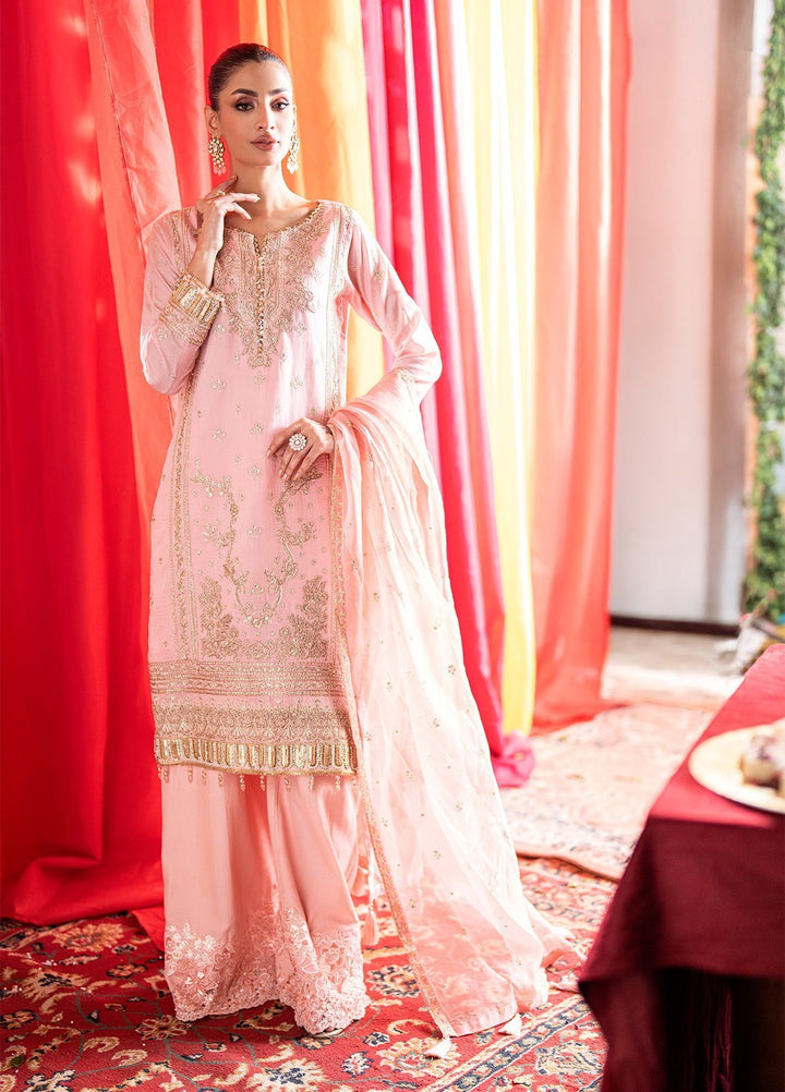 Shehnai by Salitex Embroidered Cotton Silk Suits Unstitched 3 Piece SUNW6NO019UT - Festive Collection