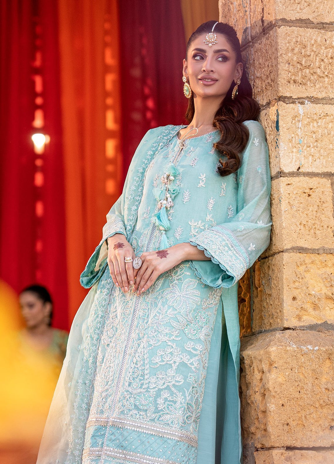 Shehnai by Salitex Embroidered Khaddi Net Suits Unstitched 3 Piece SUNW6NO029UT - Festive Collection