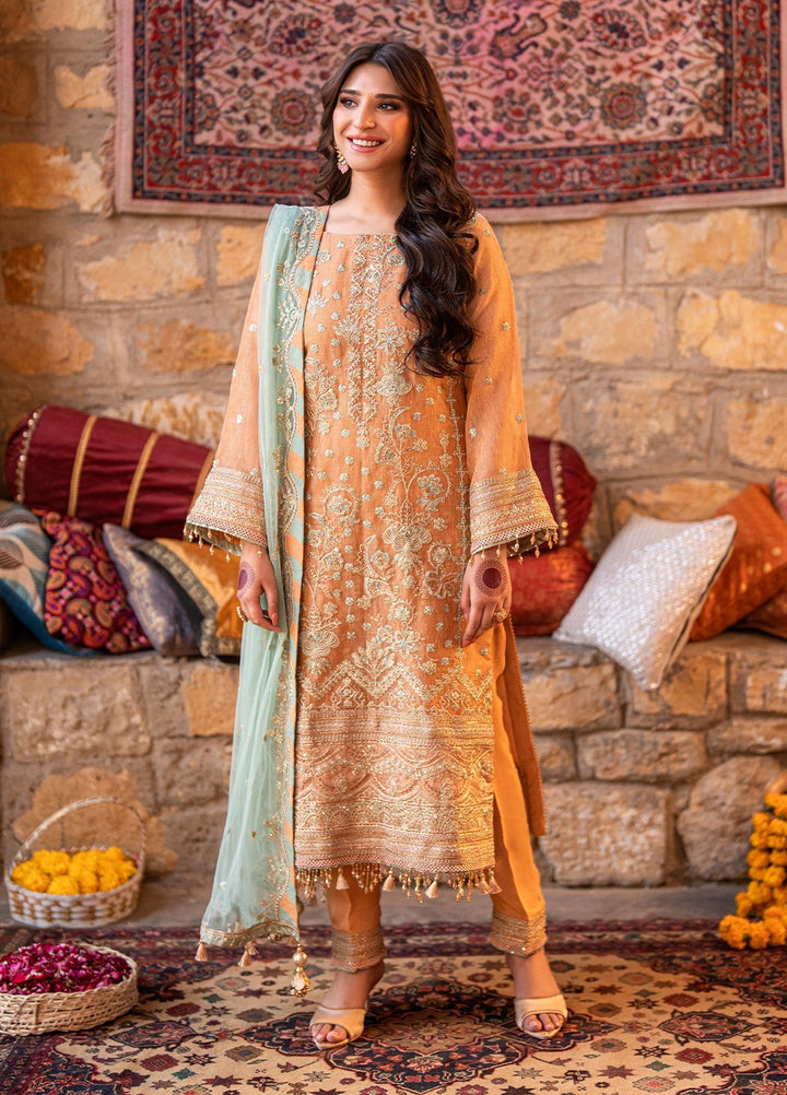 Shehnai by Salitex Embroidered Khaddi Net Suits Unstitched 3 Piece SUNW6NO032UT - Festive Collection