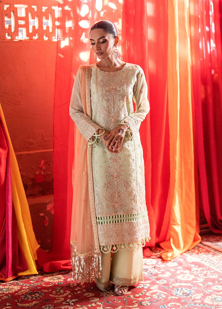 Shehnai by Salitex Embroidered Organza Suits Unstitched 3 Piece SUNW6NO021UT - Festive Collection