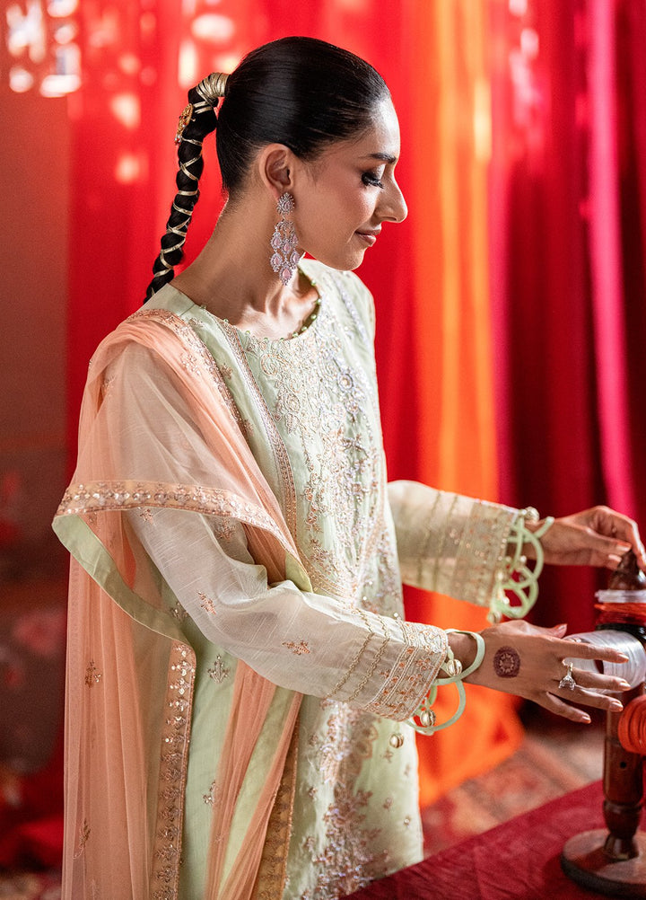 Shehnai by Salitex Embroidered Organza Suits Unstitched 3 Piece SUNW6NO021UT - Festive Collection