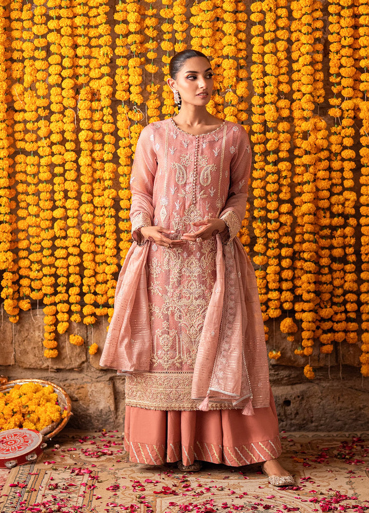 Shehnai by Salitex Embroidered Organza Suits Unstitched 3 Piece SUNW6NO035UT - Festive Collection