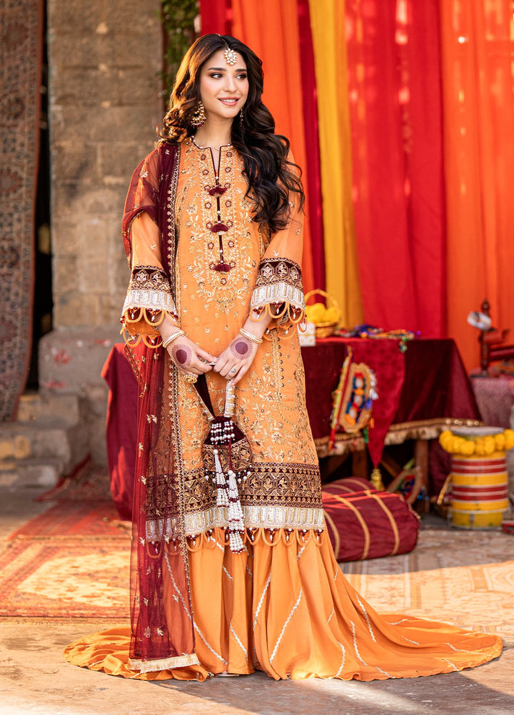 Shehnai by Salitex Embroidered Stripes Lurex Suits Unstitched 3 Piece SUNW6JI005UT - Festive Collection