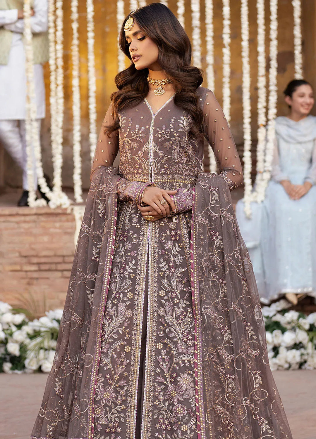 Shehnai by Zarif Embroidered Net Suit Unstitched 3 Piece ZR25UF ZS-02 Noor - Formals Collection