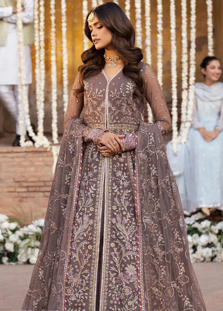 Shehnai by Zarif Embroidered Net Suit Unstitched 3 Piece ZR25UF ZS-02 Noor - Formals Collection