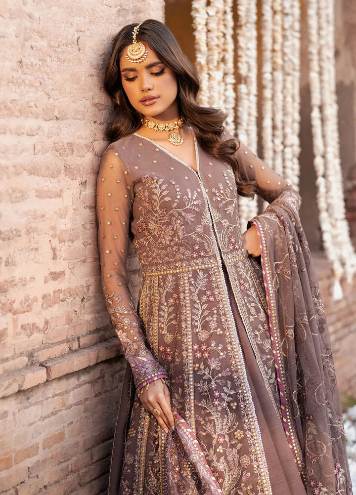 Shehnai by Zarif Embroidered Net Suit Unstitched 3 Piece ZR25UF ZS-02 Noor - Formals Collection